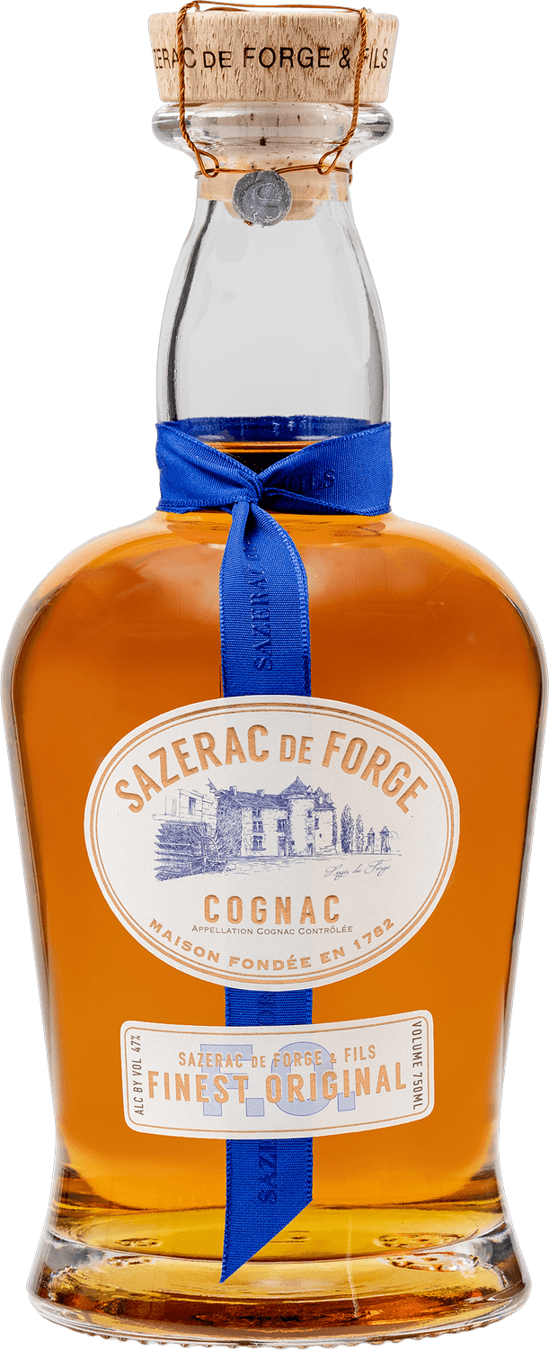 Sazerac de Forge et Fils Cognac bottle