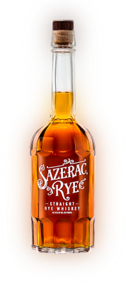 A 1 liter bottle of Sazerac Rye - Straight Rye Whiskey