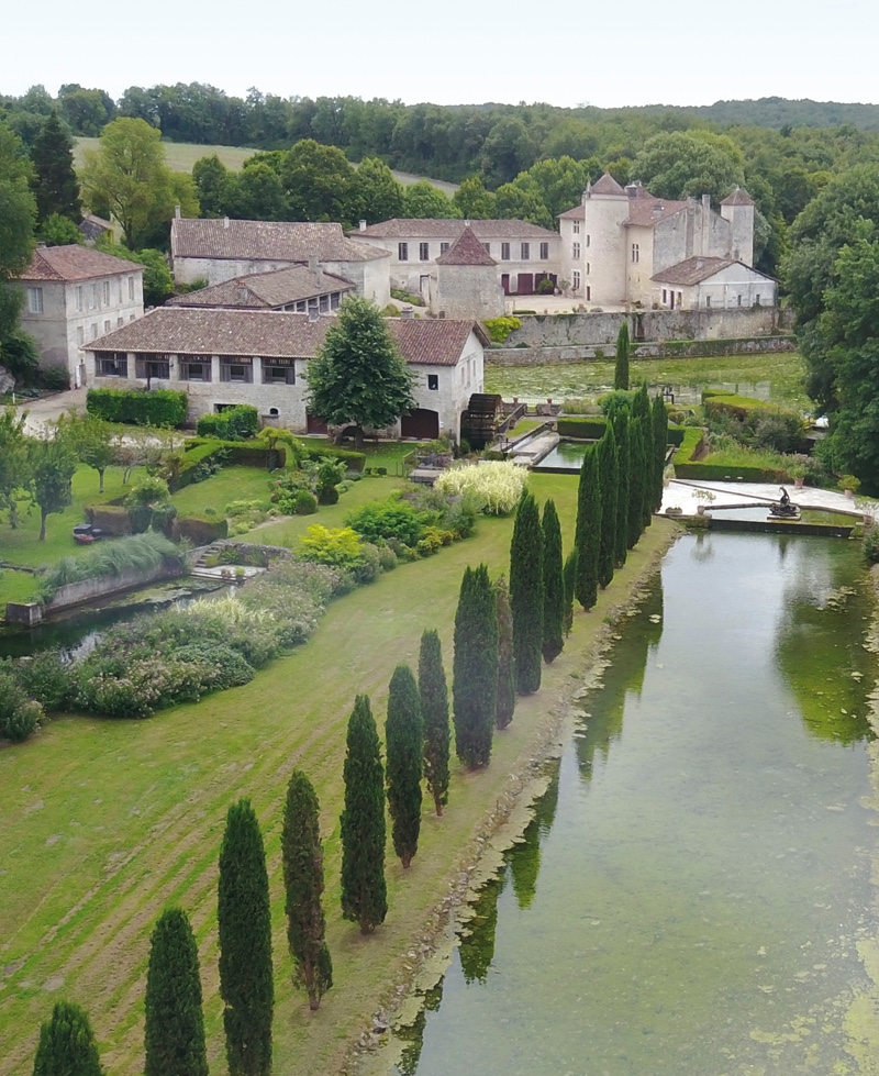 Ariel photo of the Sazerac de Segonzac estate