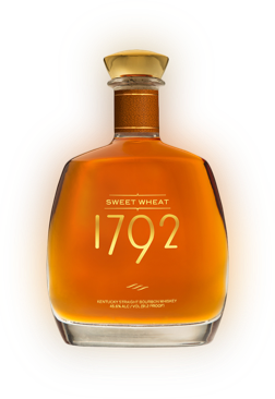 A 1 liter bottle of Sweet Heat 1792 Bourbon Whiskey