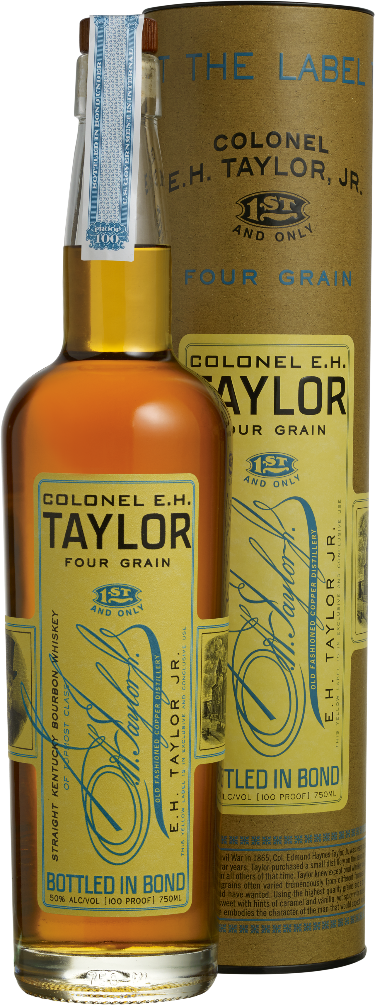 E.H. Taylor, Jr. Four Grain bottle bottle with canister