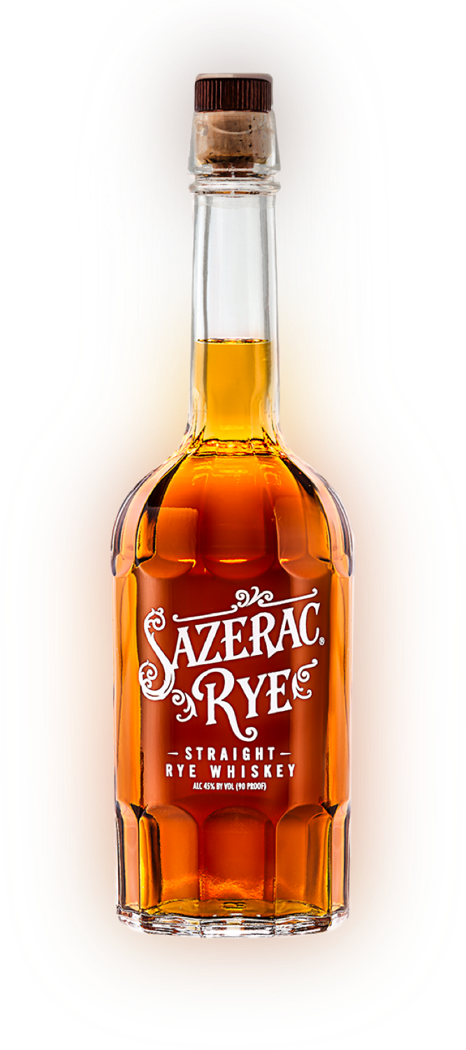 A 1 liter bottle of Sazerac Rye - Straight Rye Whiskey