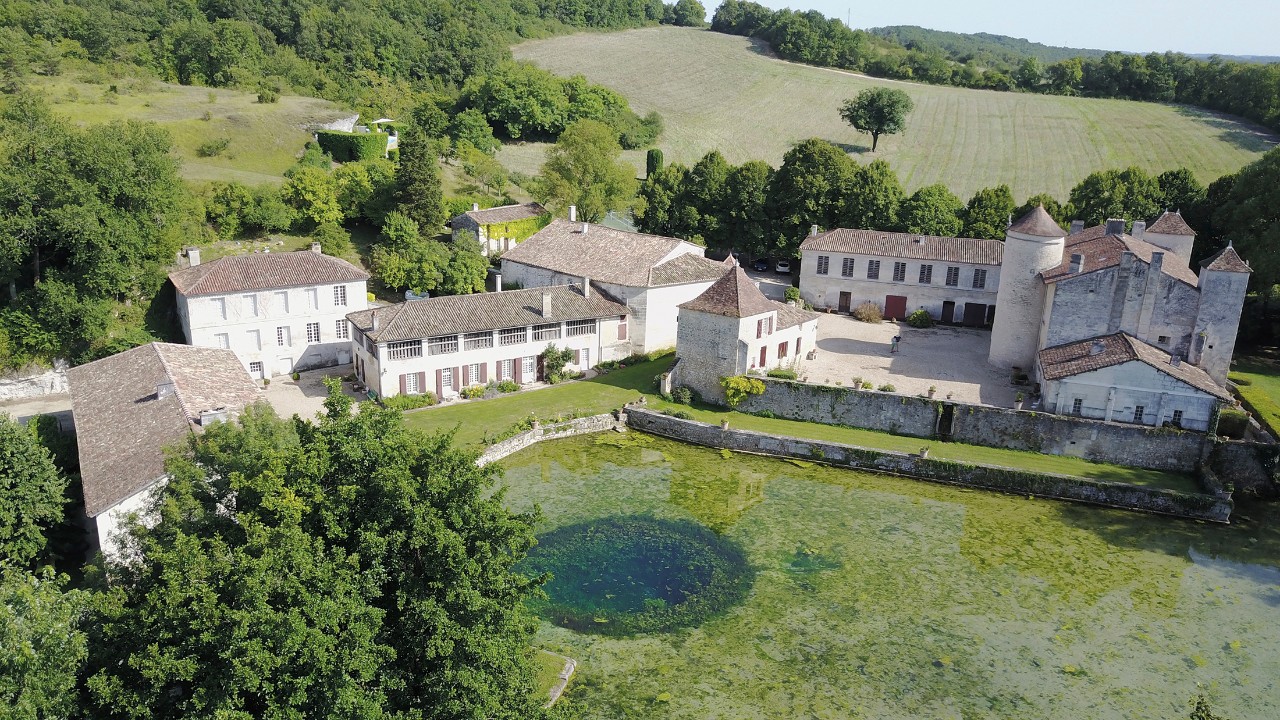Aerial image of Logis de Forge Estate